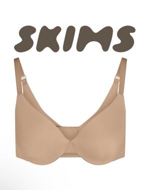 SKIMS SMOOTHING INTIMATES
FULL COVERAGE BRA 36DDD 36F CLAY TAN NUDE KIM K